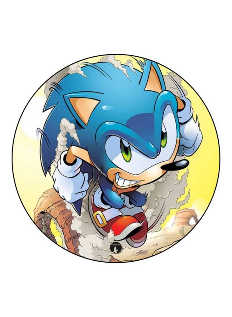 RKN Sonic Printed Mouse Pad  Blue/White/Yellow