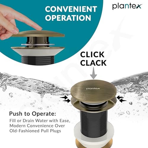 Plantex Waste Coupling for Wash Basin/3 inch Solid Brass Coupling/Full Thread Waste Coupling (PVD Rose Gold -Pack of 1) - Image 4
