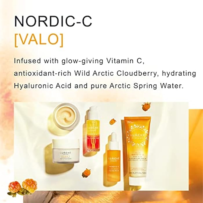 Lumene Nordic C Pure Glow Cleansing Balm - Make Up Remover Balm with Vitamin C for Skin Radiance - Vegan Eye Makeup Remover & Facial Care for Normal to Dry Skin (125ml) - Image 5