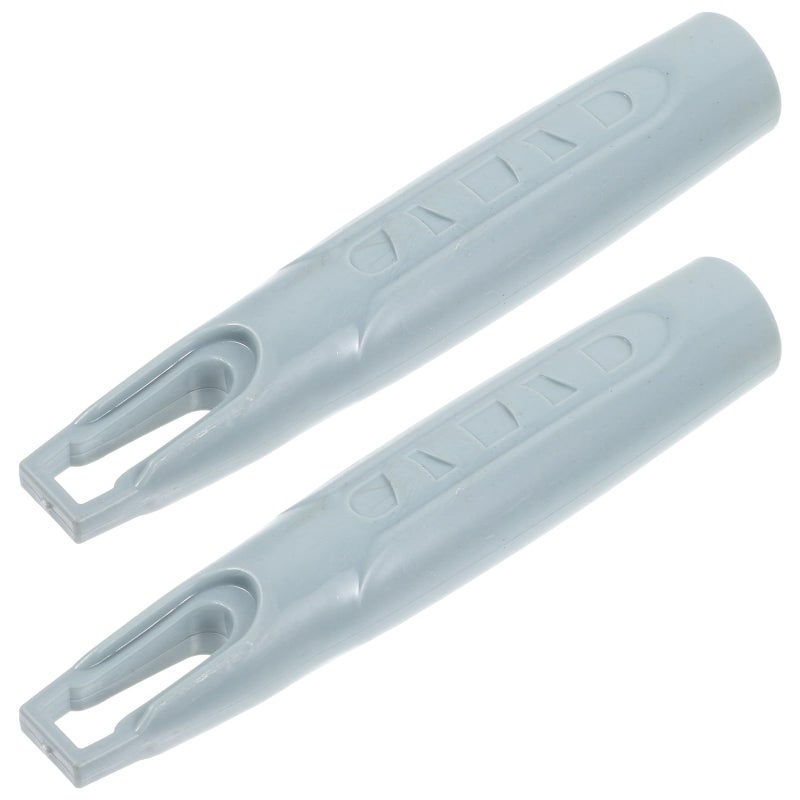 2pcs 19mm PVC Broom Handle Grips Protective Sleeves Light Green Replacement for Cleaning Tools - Image 2