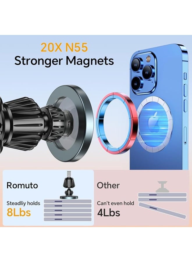 MagSafe Car Mount Magnetic Phone Holder for iPhone 17 16 15 14 13 12 Android - Image 4