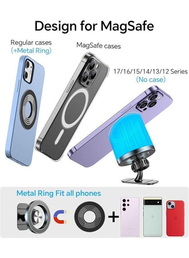 MagSafe Car Mount Magnetic Phone Holder for iPhone 17 16 15 14 13 12 Android - Image 3