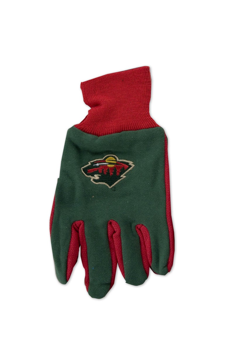 Nhl Minnesota Wild Two-Tone Gloves  Green/Red