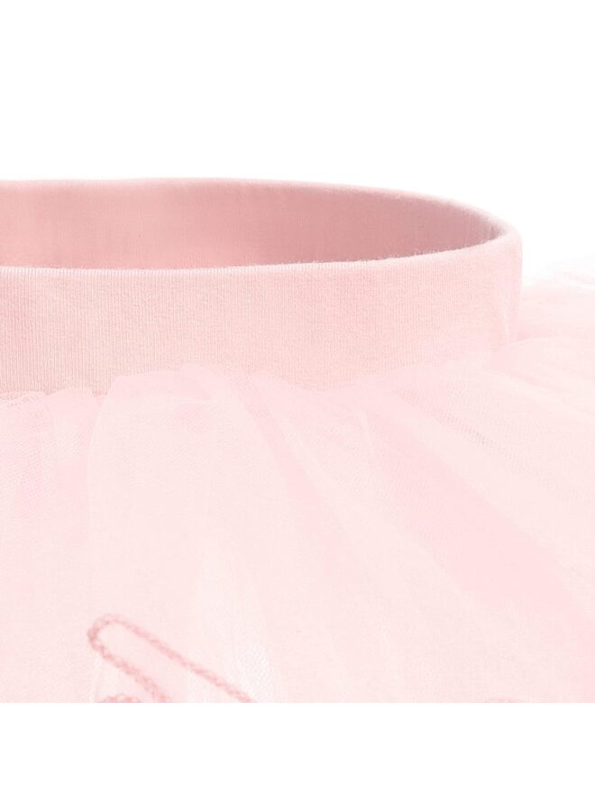 Tutu Skirt, 4 Layer Girls Tutu Kids Dress Layered Tulle Fluffy Tutu for Ballet Dress Up Tutu Skirt Diaper Cover Tutu Skirts Toddler 6 Months to 8 Years (Pink)  - Image 3