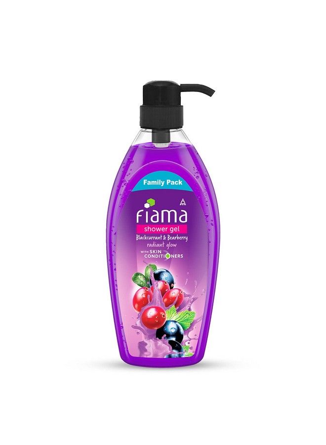 Fiama جل استحمام عائلة عبوة توت أسود و توت الدب مع مرطبات للبشرة لتوهج مشرق 900 مل زجاجة - Image 1
