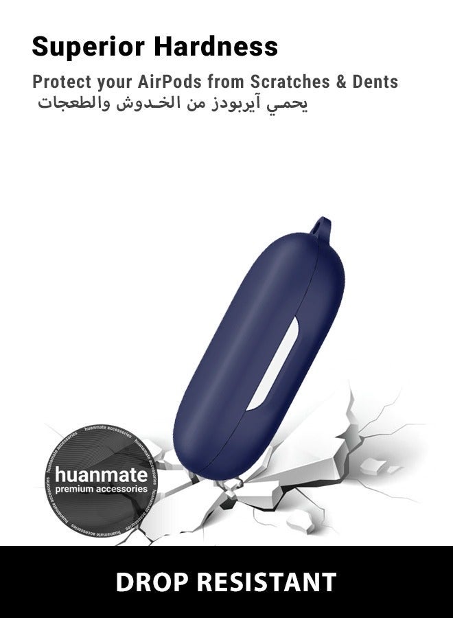 هووانميت غطاء حماية لجهاز انكر ساوند كور أيرو فيت - أزرق غامق - مصنوع من السيليكون الناعم، خفيف الوزن ومتين - تصميم أنيق، فتحات دقيقة، سهل التركيب والإزالة - Image 4
