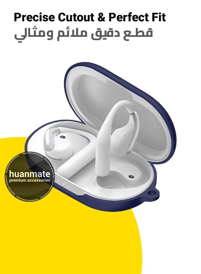 هووانميت غطاء حماية لجهاز انكر ساوند كور أيرو فيت - أزرق غامق - مصنوع من السيليكون الناعم، خفيف الوزن ومتين - تصميم أنيق، فتحات دقيقة، سهل التركيب والإزالة - Image 2