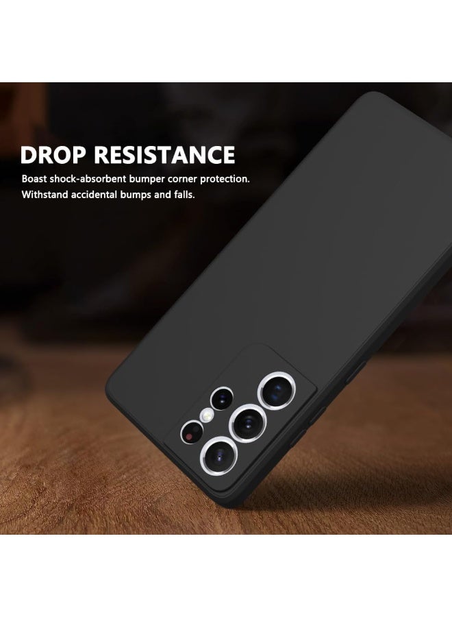 Houmt Samsung Galaxy S21 Ultra Case Cover Ultra-Thin Soft Silicone Case with Anti-Scratch Microfiber Lining Cushion for Samsung S21 Ultra - Image 4