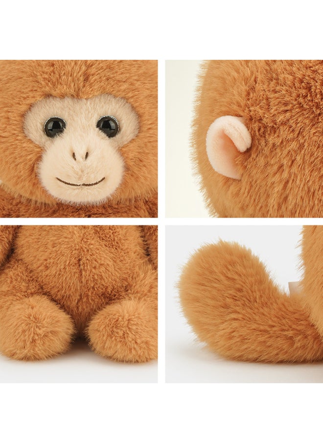 Generic - Hug Baby Net Red Zoo Macaque Golden Monkey Monkey Doll Doll Plush Toy Doll Pillow Wholesale-Color:Golden Monkey-Height:23cm - Image 1
