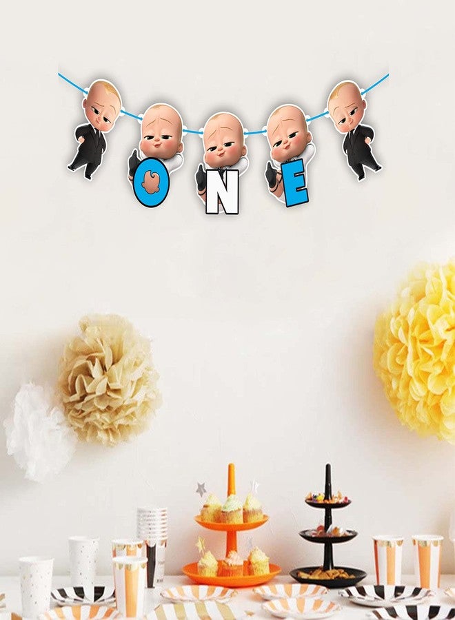 Seyal Bby Boss One Banner - First Birthday Party Decoration for Boys and Girls - Durable, Reusable, and Easy to Hang Banner - Perfect Party Supplies for 1st Birthday Celebration - Image 5