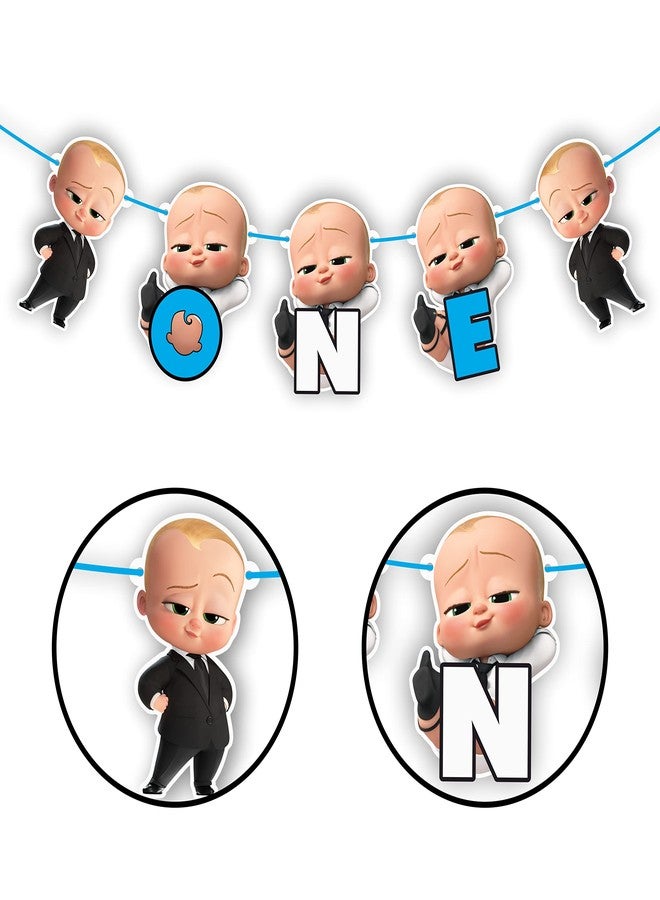 Seyal Bby Boss One Banner - First Birthday Party Decoration for Boys and Girls - Durable, Reusable, and Easy to Hang Banner - Perfect Party Supplies for 1st Birthday Celebration - Image 2