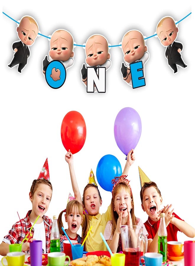 Seyal Bby Boss One Banner - First Birthday Party Decoration for Boys and Girls - Durable, Reusable, and Easy to Hang Banner - Perfect Party Supplies for 1st Birthday Celebration - Image 4