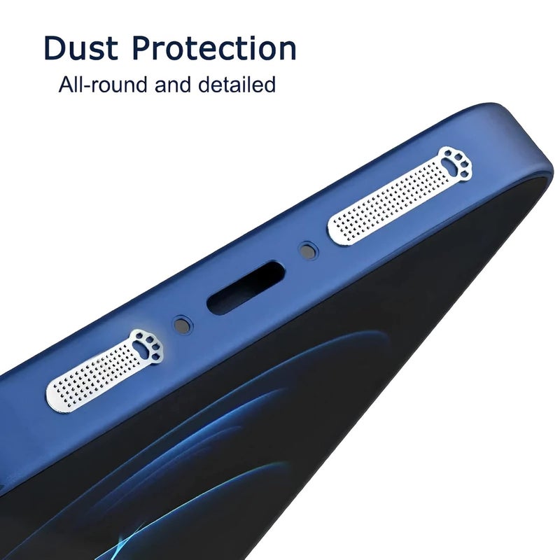 Kidoca Mobile Phone Anti Dust Plug Adhesive Mesh Net Speaker Stickers for Universal Android & iPhone Protector Mobile Accessories (Dust Protector 16 Pcs Paw-Silver + 2 Pcs Type C) - Image 4