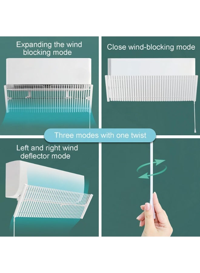 Air Conditioner Deflector Air Conditioning Wind Shield, Split Ac Adjustable Flow Deflector Preventing Ac From Blowing Directly, For Home Office Retractable Ac Windshield - Image 3