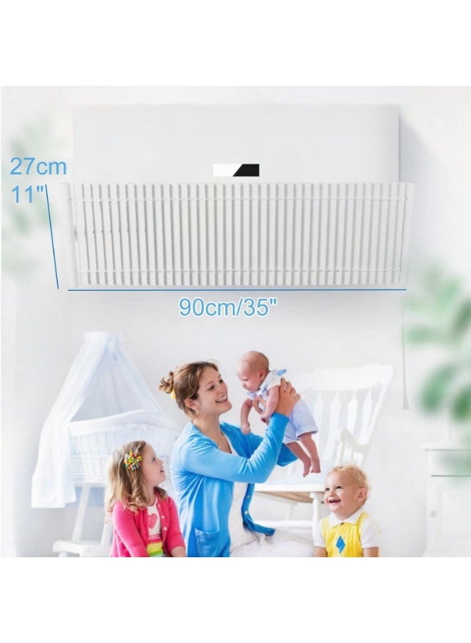 Air Conditioner Deflector Air Conditioning Wind Shield, Split Ac Adjustable Flow Deflector Preventing Ac From Blowing Directly, For Home Office Retractable Ac Windshield - Image 2