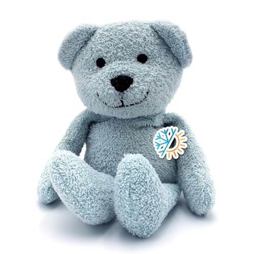 Thermal-Aid Zoo Animals - Buckley The Blue Bear - Heatable Therapeutic Stuffed Animals for Kids - Hot & Cold Therapy - Ice Pack & Heating Pack - Image 1
