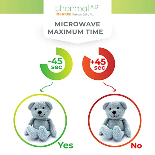 Thermal-Aid Zoo Animals - Buckley The Blue Bear - Heatable Therapeutic Stuffed Animals for Kids - Hot & Cold Therapy - Ice Pack & Heating Pack - Image 4
