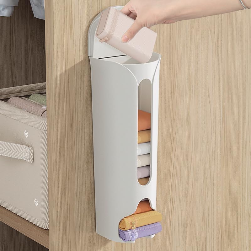 Surfexa Wall Hanging Garbage Bag Underwear Storage Plastic Box Wall Hanging Plastic Storage Box Clear WallMounted Cabinet Storage Organizer Pack 1 - Image 3