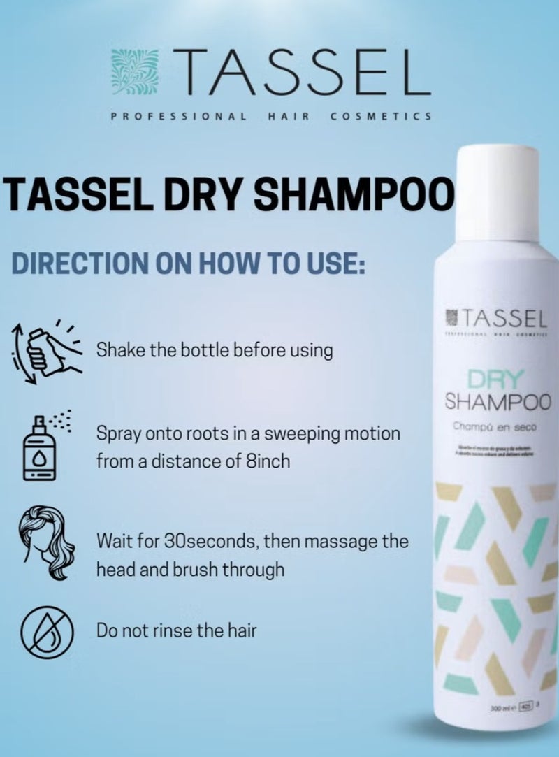 TASSEL Dry Shampoo 300ml With Volumizing, Refreshing, And Cleansing Hair Treatment For Effortless Beauty, Shine - Image 3