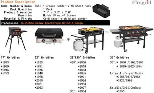 Firsgrill Professional Replacement Blackstone Griddle 17, 22, 28, 30 & 36 inches Grease Cup Foil Tray pan - Image 5