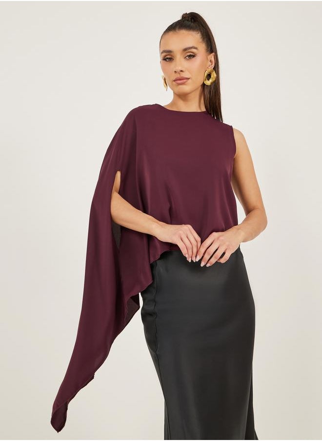 Styli One Cape Sleeve Regular Fit Top  - Image 1