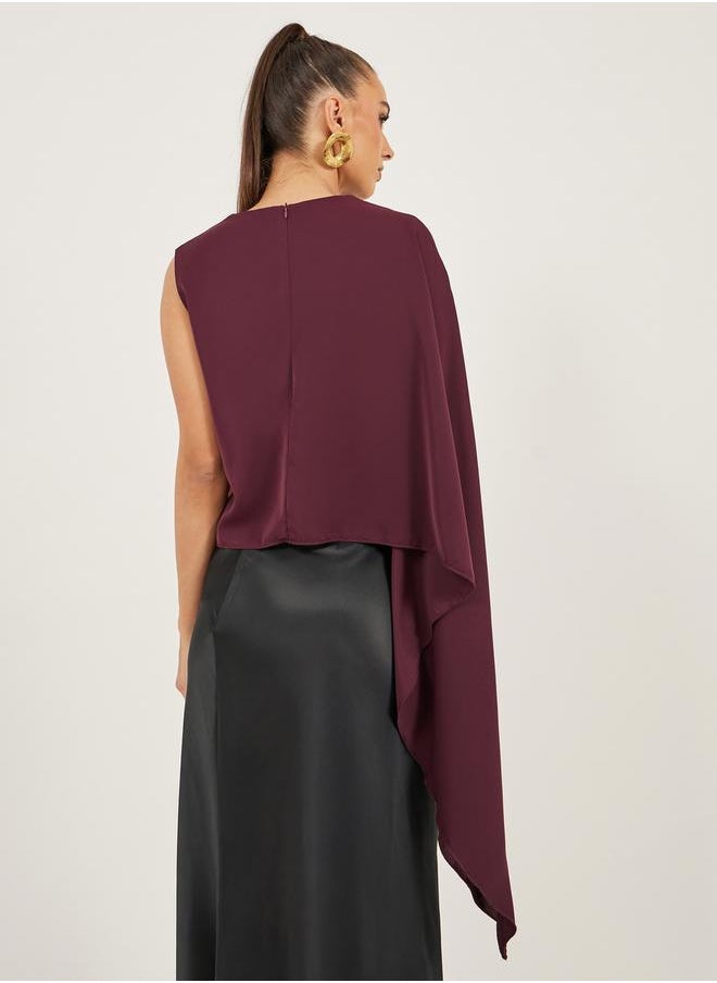 Styli One Cape Sleeve Regular Fit Top  - Image 4