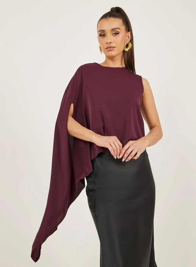 Styli One Cape Sleeve Regular Fit Top