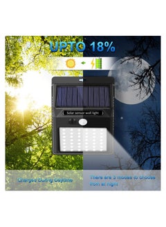ELTRAZONE ELTERAZONE Solar Lights Outdoor [6 Pack/3 Working Mode], SEZAC Security Motion Sensor Wireless IP 65 Waterproof for Garden Fence Patio Garage (42 LED)  - Image 4