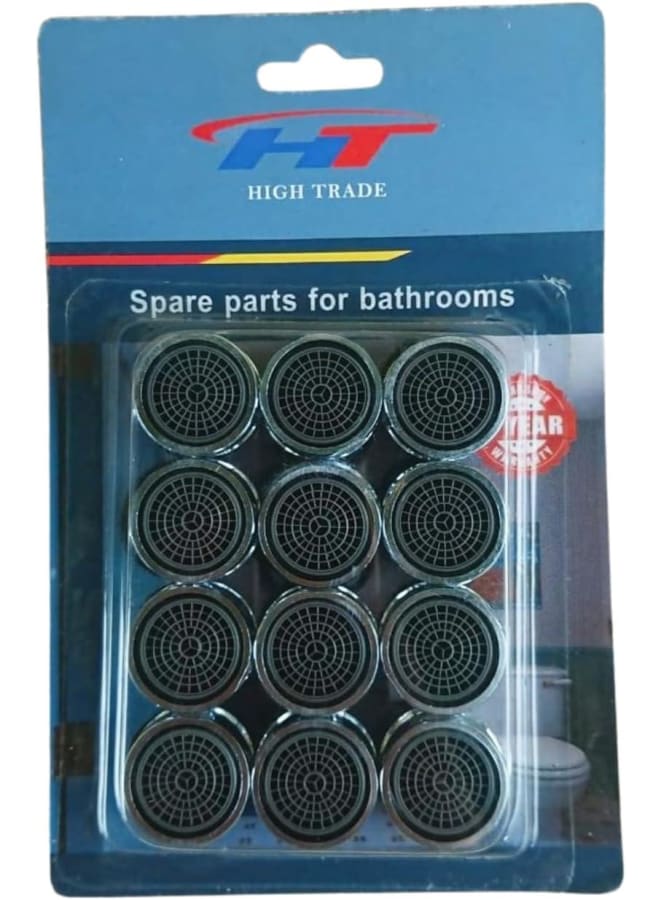 M18 / M20 / M22 / M24 / M28 / 4 Pcs Basin Faucets and Tap Filters, ABS Acrylonitrile Butadiene Styrene ABS Filter Nozzle Aerator, For Kitchen and Bathroom Faucets- 12 Piece Male Nut