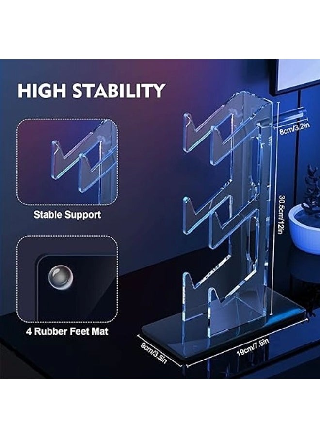 ShebSheb Universal 3 Tier Controller Holder with Headset Stand Holder for Xbox ONE Switch PS4 PS5 PC, Controller Stand Bracket Gaming Accessories  - Image 3