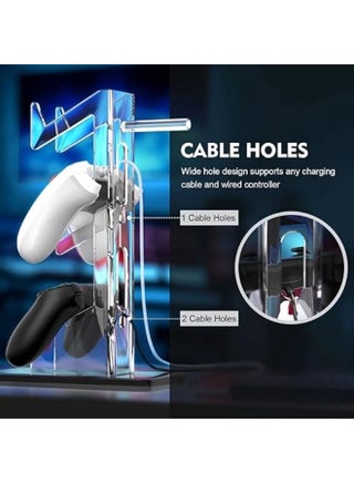 Universal 3 Tier Controller Holder with Headset Stand Holder for Xbox ONE Switch PS4 PS5 PC, Controller Stand Bracket Gaming Accessories - view 2
