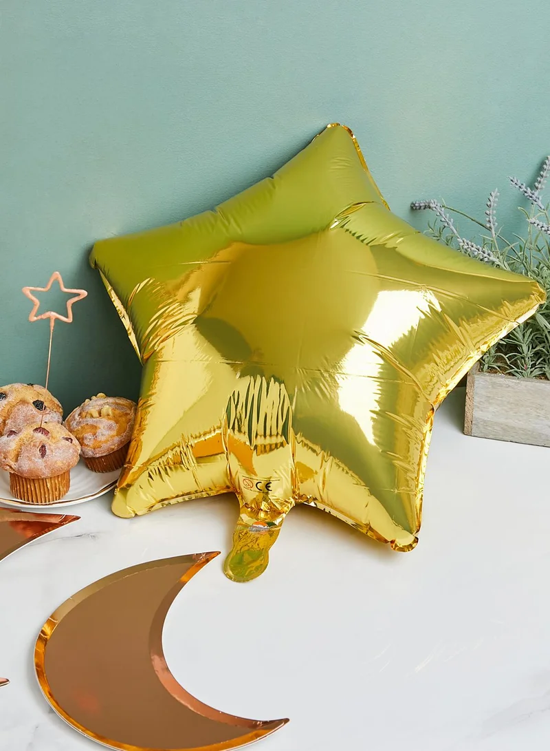 Party Camel 19" Star Gold Foil Balloon