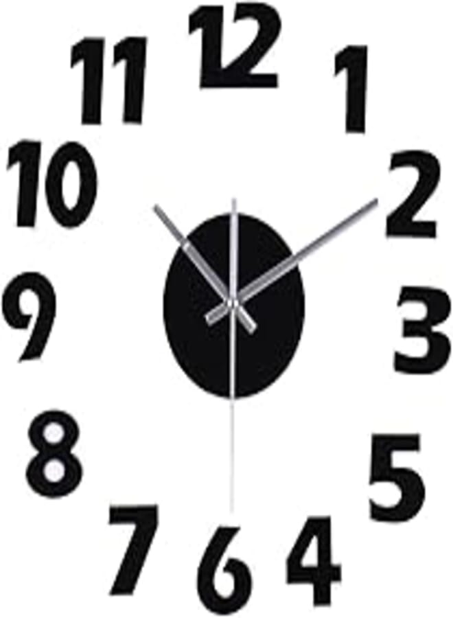 Stylish Diy Quartz 3d Wall Clock Acrylic Sticker Wall Clock