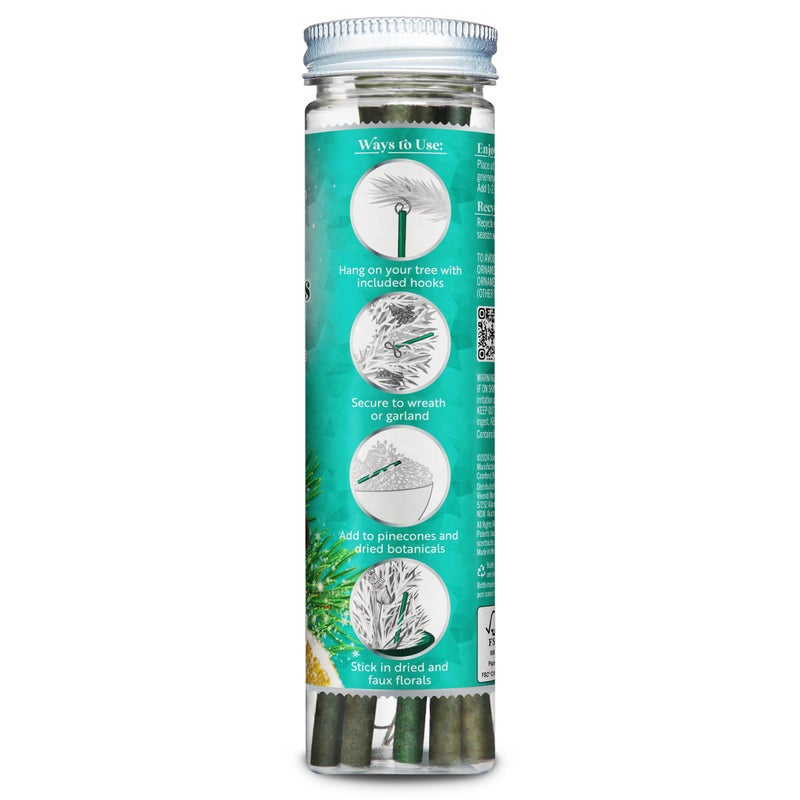 Scentsicles O Christmas Tree Scented Christmas Ornaments with Hooks - 3 Bottles (18 Sticks Total) - Image 3
