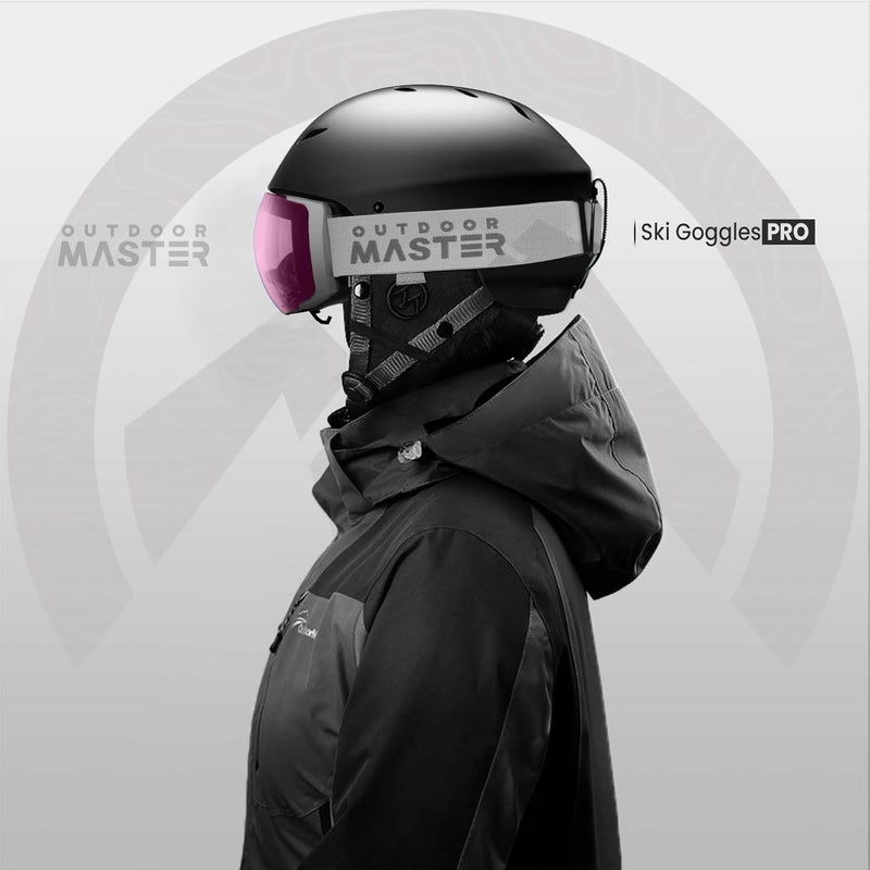 OutdoorMaster Ski Goggles PRO - Frameless, Interchangeable Lens 100% UV400 Protection Snow Goggles for Men & Women - Image 5