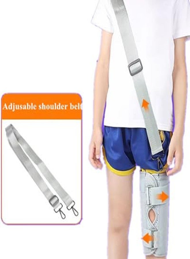 RousuMedi Pediatric Leg Immobilizer Kids Knee Brace Support Child Knee Fixed Splint Leg Fracture Splint Knee & Leg Immobilizer/Knee Brace (Medium) - Image 2