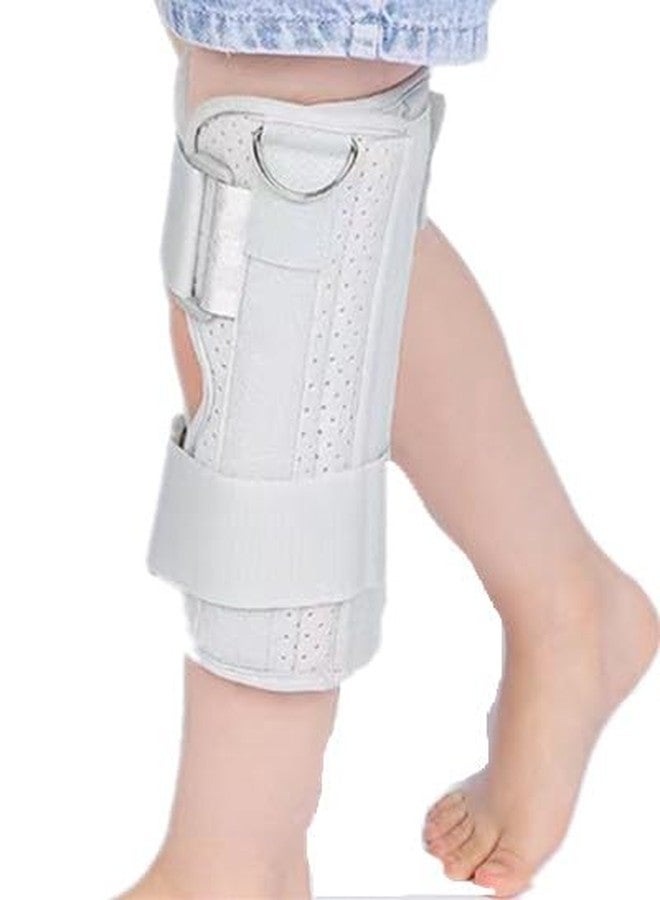 RousuMedi Pediatric Leg Immobilizer Kids Knee Brace Support Child Knee Fixed Splint Leg Fracture Splint Knee & Leg Immobilizer/Knee Brace (Medium) - Image 1