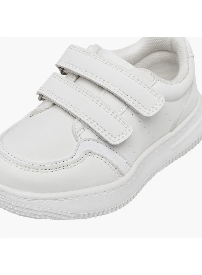 LBL by Shoexpress Boys Perforated School Shoes with Hook and Loop Closure