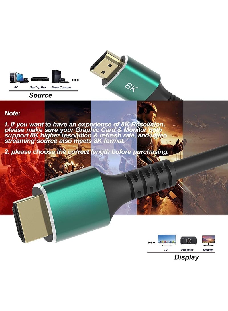 كابل HDMI 2.1 بطول 1.5 متر – سرعة عالية 8K 48Gbps، 4K@120Hz، متوافق مع Dolby Vision وeARC - Image 4
