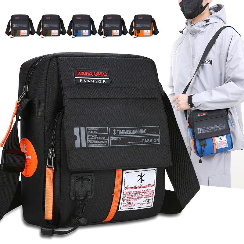 Trendy Minimalist Crossbody Bag For Men, Fashionable Portable Versatile Phone Small Square Bag, Couple Korean Version Casual Shoulder Bag - Image 2