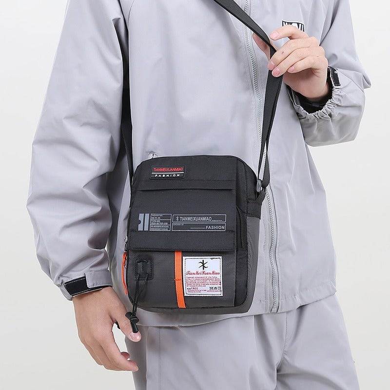 Trendy Minimalist Crossbody Bag For Men, Fashionable Portable Versatile Phone Small Square Bag, Couple Korean Version Casual Shoulder Bag - Image 5