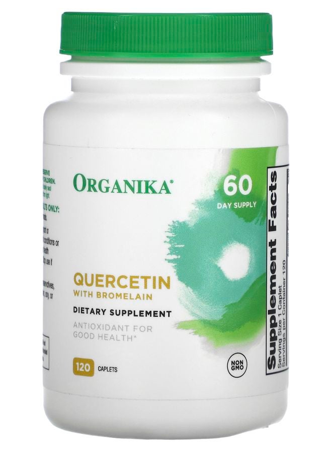 Organika Quercetin with Bromelain 120 Caplets