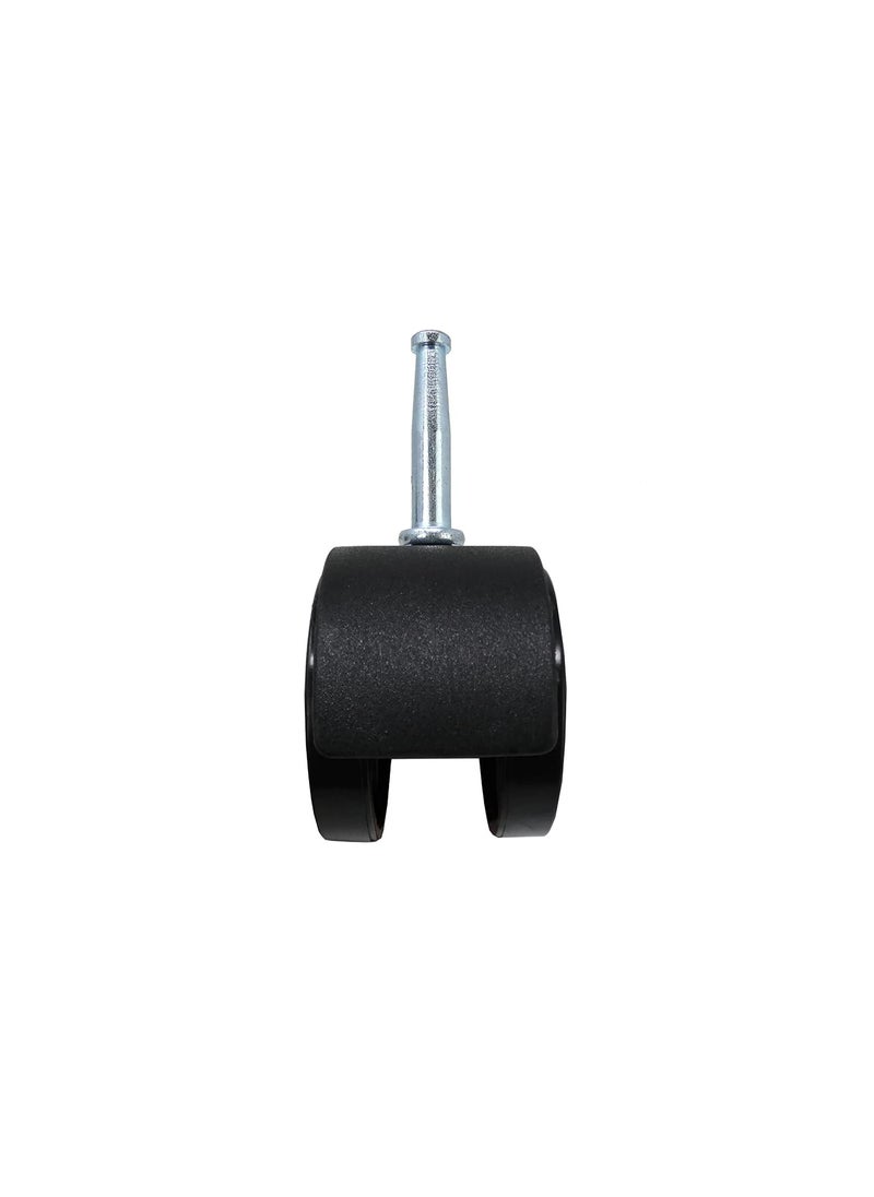 Shepherd Hardware Shepherd Hardware 9418 2-Inch Office Chair Caster, Twin Wheel, 5/16-Inch Stem Diameter, 75-lb Load Capacity, Black, 2 Count (Pack of 1)  - Image 4