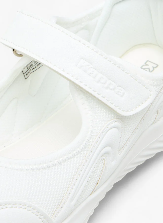 Kappa Girls' Logo Textured Mary Jane School Shoes with Hook and Loop Closure
