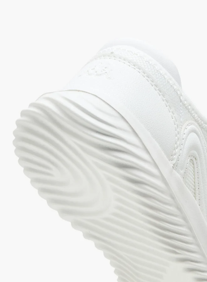 Kappa Girls' Logo Textured Mary Jane School Shoes with Hook and Loop Closure