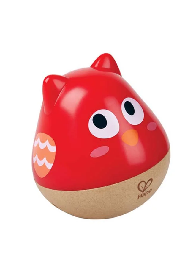 Hape Owl Musical Wobbler 0M+, Red