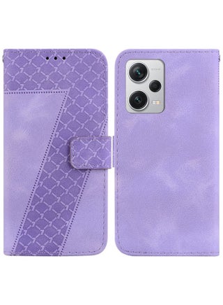 Case Cover For Xiaomi Redmi Note 12 Pro+ Global 7-shaped Embossed Leather Phone Case Purple - pzsku/Z3E08B356618FA7E5F18FZ/45/_/1711244709/7cb999f2-0da4-4bb8-8ed8-cfb8917896d0