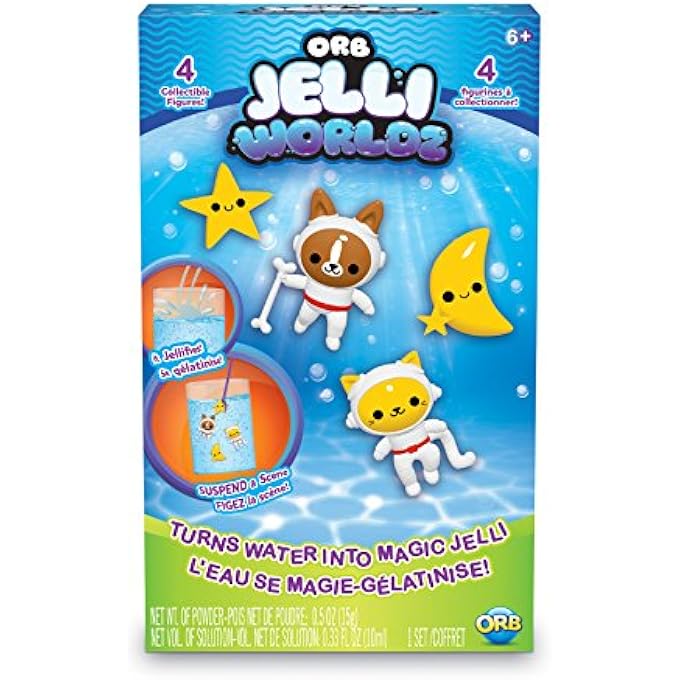 JELLI WORLDZ-SPACE COMPOUND PLAYSET, CLEAR, 5.5" X 2.25" X 9"