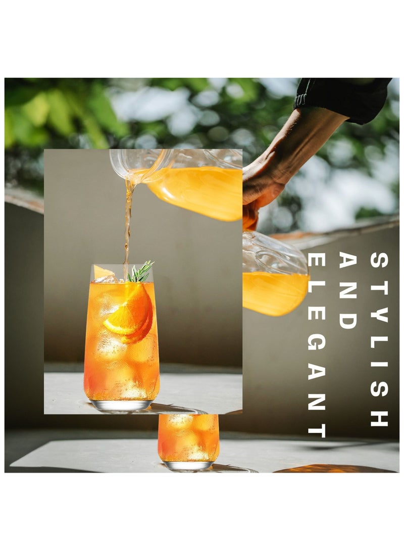 LAV 3 Pieces Lal Long Drink Tumbler Set 480 Ml - Clear - Image 5