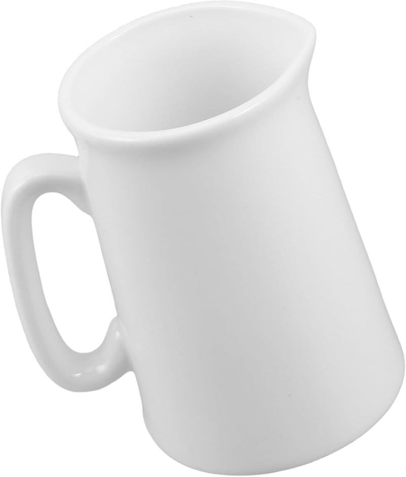 Amosfun Ceramic Creamer Pitcher White Milk Container with Spout Nordic Style Small Milk Jug for Coffee Use - Image 1